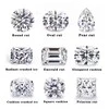 1ct Moissanite Loose Gra Certified Moissanite Stone Fancy Round Emerald Oval Radiant Cushion cut for Rings 1