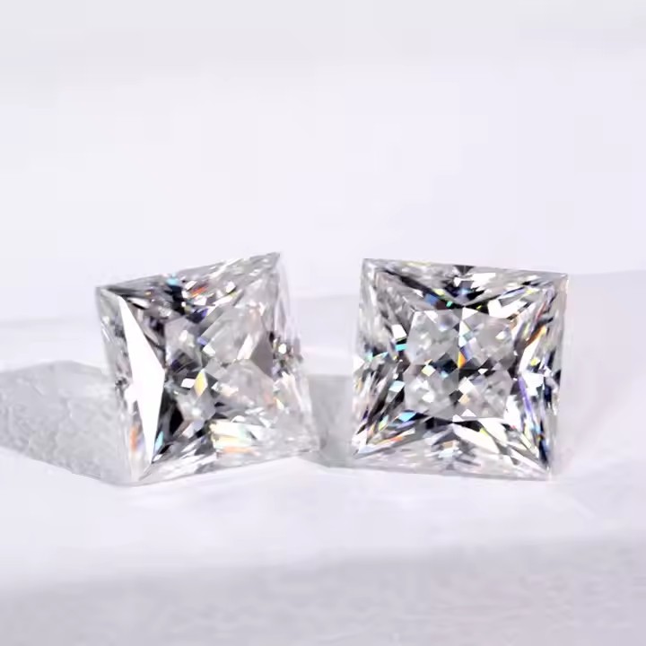 Moissanite Stone Princess Cut
