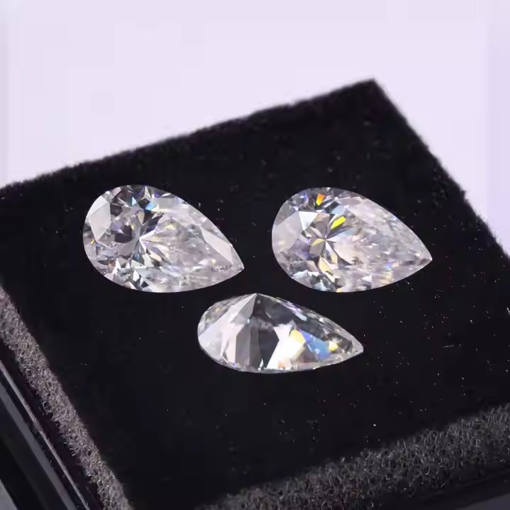 Moissanite Stone Pear Cut