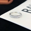 Men Women Hiphop Ice out Jewelry 18K Real Gold White Gold Plated Half Eternity Vvs Marquise Lab Diamond Rings 2