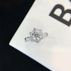 Fine Jewelry 14K 18K Gold Prong Set 0.838ct Lab Diamond Engagement Wedding Ring for Women 3