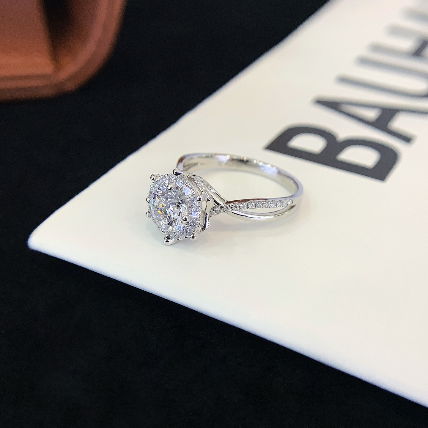 Fine Jewelry 14K 18K Gold Prong Set 0.838ct Lab Diamond Engagement Wedding Ring for Women 2
