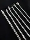 Wholesale 925 Sterling Silver Mossanite Tennis Chain 2-6mm VVS Diamond Moissanite Tennis Bracelet in Stock 6