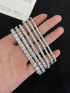 Wholesale 925 Sterling Silver Mossanite Tennis Chain 2-6mm VVS Diamond Moissanite Tennis Bracelet in Stock 2