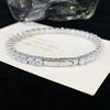 Fine Jewelry Moissanite Jewelry Moissanite Bracelets & Bangles 5mm 6.5mm Moissanite Tennis Diamond Chain 925 Silver 18k Gold Plated VVS Moissanite Tennis Chain Fine Jewelry Bracelet 6