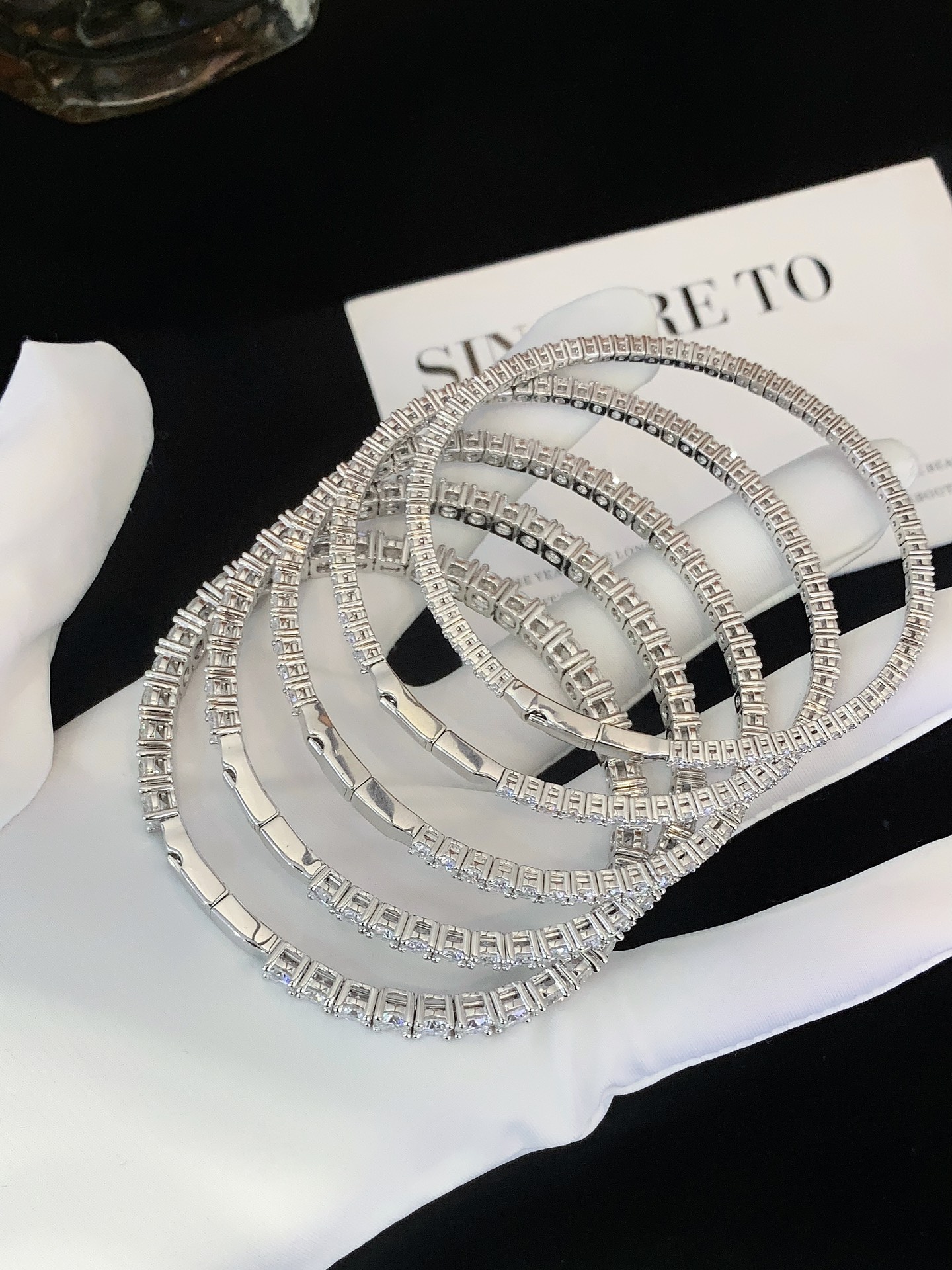 Fine Jewelry Moissanite Jewelry Moissanite Bracelets & Bangles 5mm 6.5mm Moissanite Tennis Diamond Chain 925 Silver 18k Gold Plated VVS Moissanite Tennis Chain Fine Jewelry Bracelet