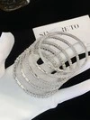 Fine Jewelry Moissanite Jewelry Moissanite Bracelets & Bangles 5mm 6.5mm Moissanite Tennis Diamond Chain 925 Silver 18k Gold Plated VVS Moissanite Tennis Chain Fine Jewelry Bracelet 2