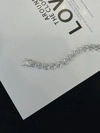 925 Sterling Silver Women′s Fashion Jewelry Heart Shaped Tennis Chain Design Elegant Style Chain Tennis Bracelet 5