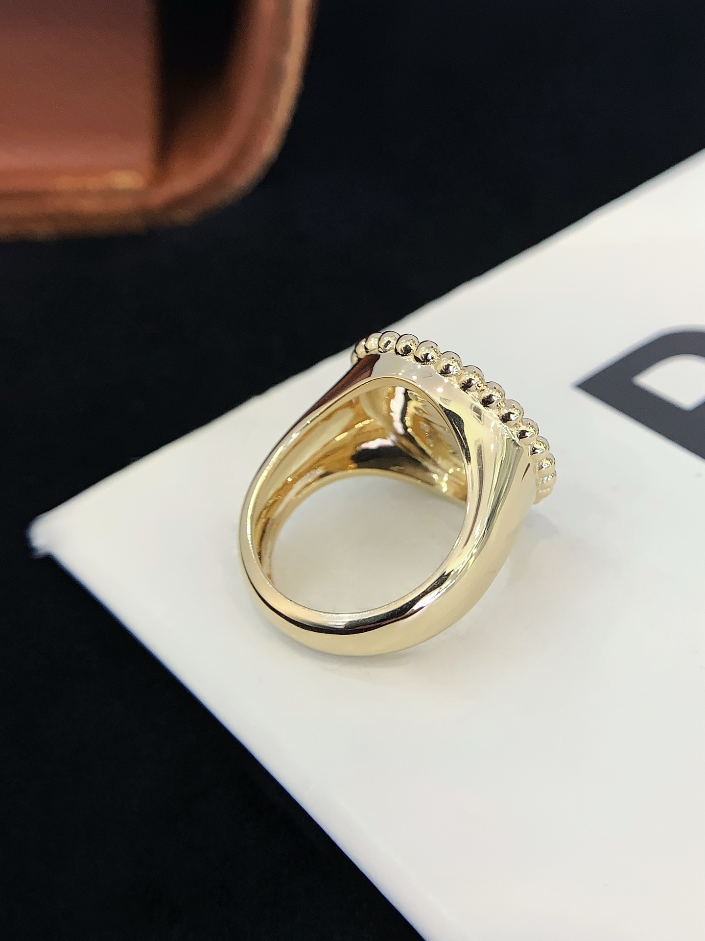 Wholesale Hiphop Men Ring 14K/18K Yellow Gold Letter E with Round Lab diamond Mens Ring 5