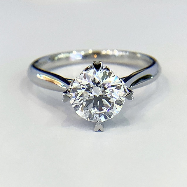 1.55ct classic 4 claw lab diamond wedding ring