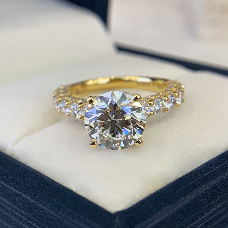 18K yellow gold 3.0CT wedding ring