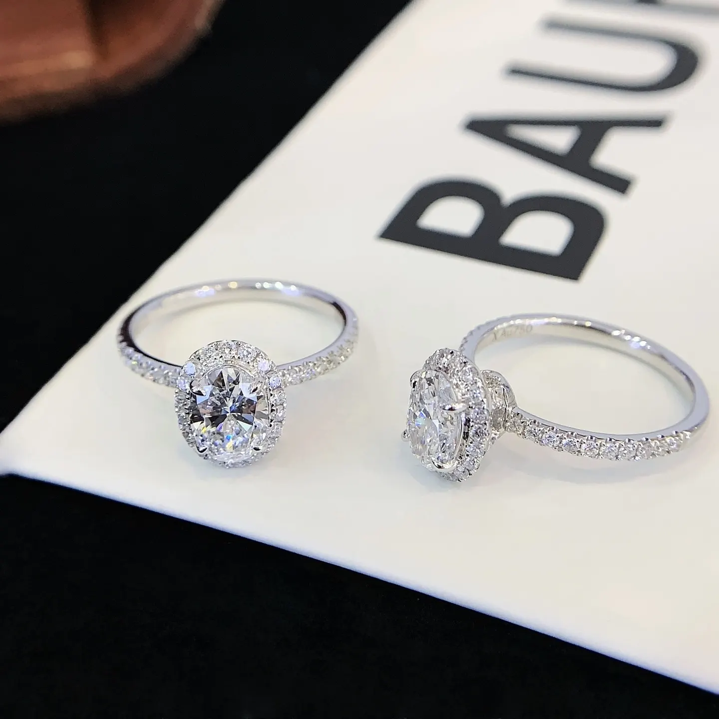 Customized Lab Diamond Halo Ring Fast Delivery 3