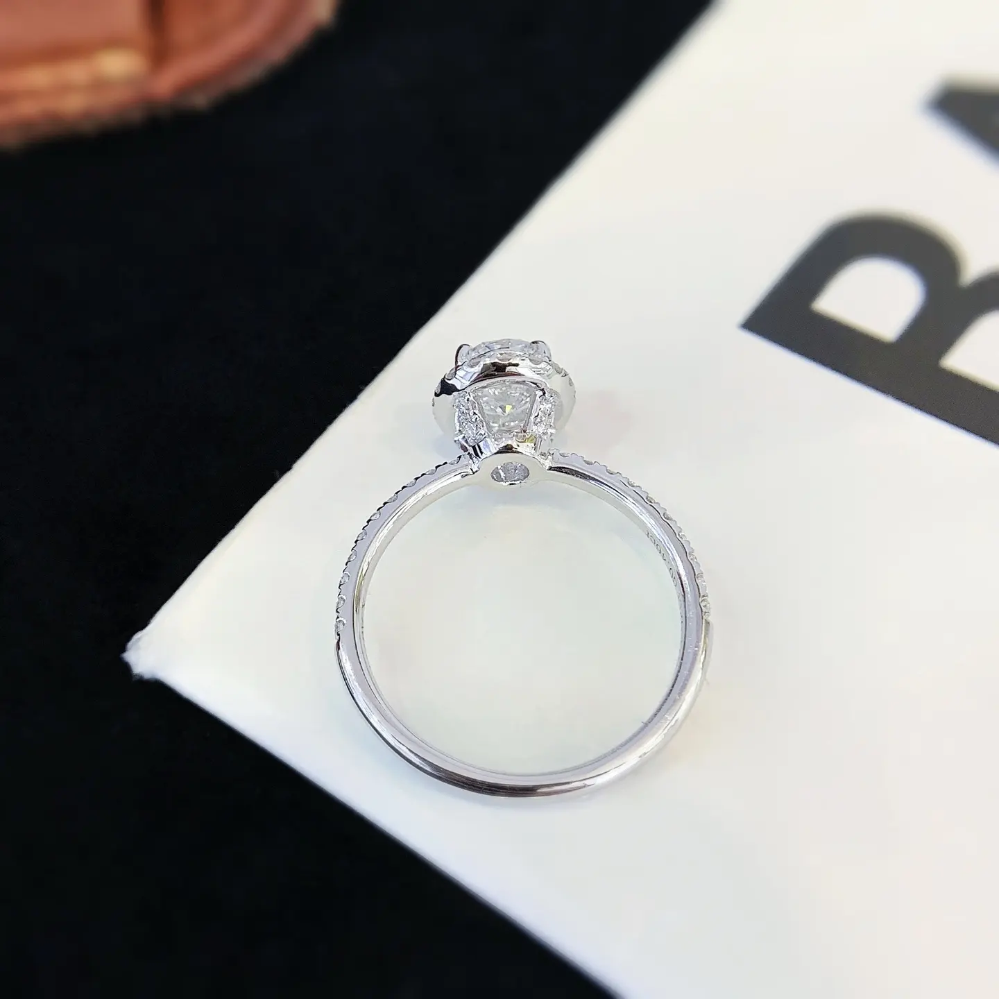 Customized Lab Diamond Halo Ring Fast Delivery 4