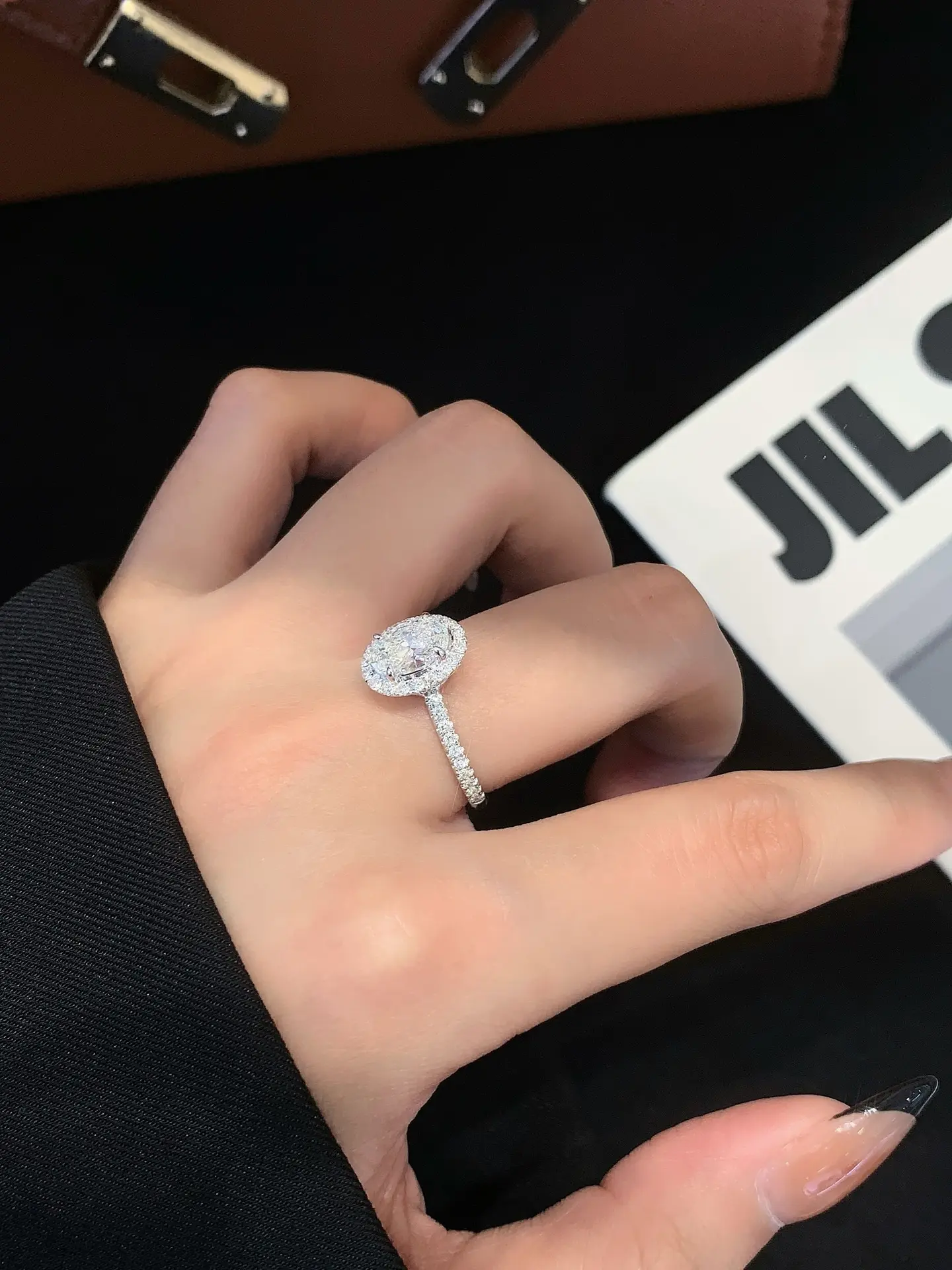 Customized Lab Diamond Halo Ring Fast Delivery 5