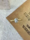 Wholesale Fashion Women's 18K Gold Fine Jewelry Twist Thin Emerald Cut Lab Diamond Ring Square Diamond Ring Women 5