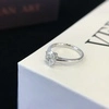 Trendy 14k 18k White Gold Rings for Women 1.05ct Oval Cut Lab Diamond Solitaire Ring Engagement Wedding Band 5