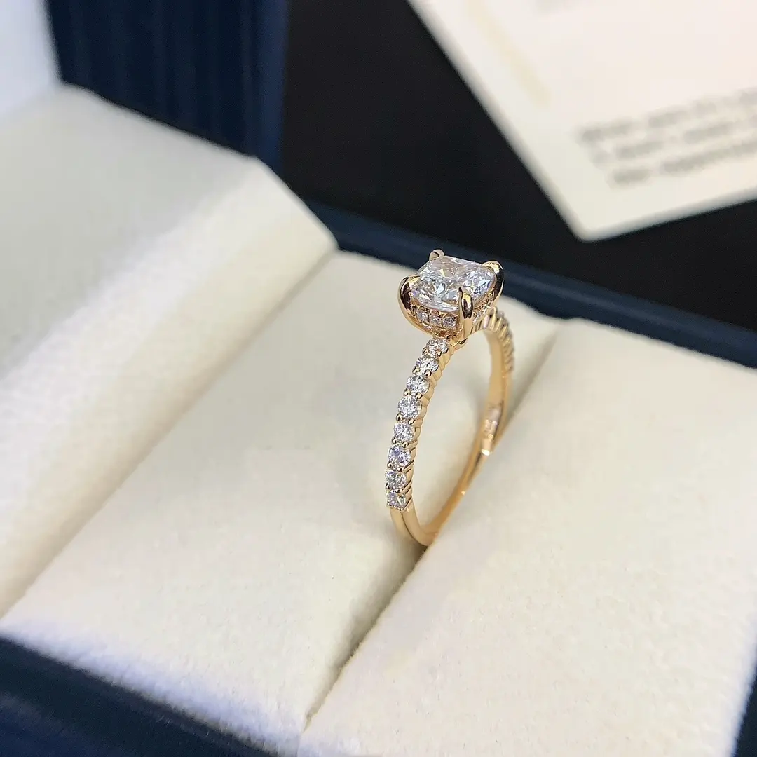 Engagement Ring Lab Grown Diamond Halo Ring at Sale Quality Assurance 6