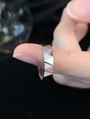 PT950  Unique Niche Couple Ring Fashionable  Diamond-Faced Gold Fine Jewelry Men Wedding Couple Ring 4