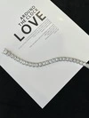 High Quality 925 Silver Fancy Shape Emerald Cut Moissanite D Color VVS1 Tennis Bracelet 5