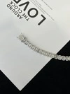 High Quality 925 Silver Fancy Shape Emerald Cut Moissanite D Color VVS1 Tennis Bracelet 6