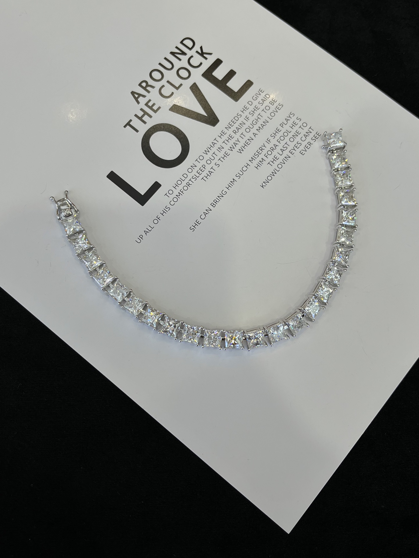 Full Ice Out Princess Cut Moissanite Stone Bracelet Sterling Silver 925 Tennis Bracelet Women Men Diamond Jewelry 925 Sterling Silver Bracelet 5