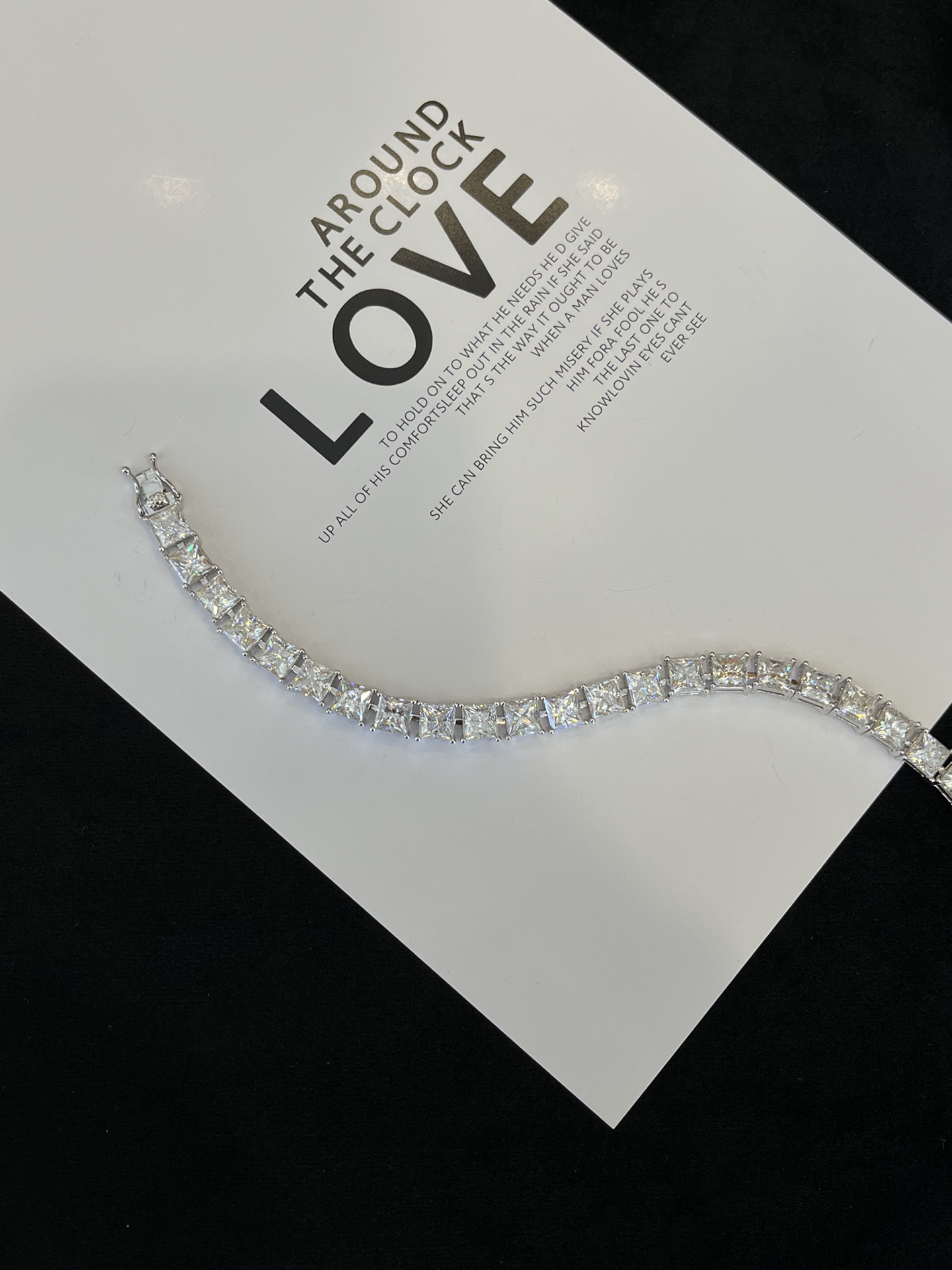 Full Ice Out Princess Cut Moissanite Stone Bracelet Sterling Silver 925 Tennis Bracelet Women Men Diamond Jewelry 925 Sterling Silver Bracelet 3