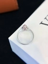 18k Gold Luxury Engagement Diamond Ring 1CT VVS2 Pear Shape Pink Sapphire Gemstone Diamond Wedding Ring 4
